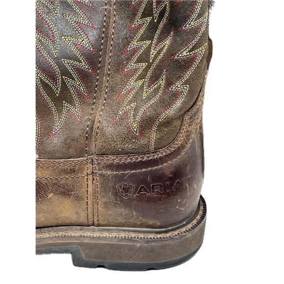 Ariat Groundbreaker Square Toe Work Boot – Men’s Western 9EE main image 7